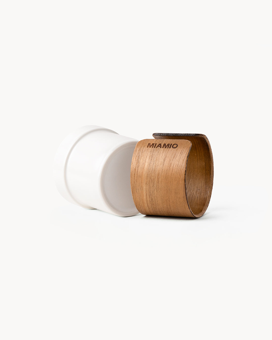 Espressotassen 4er Set mit Holzmanschette 100 ml