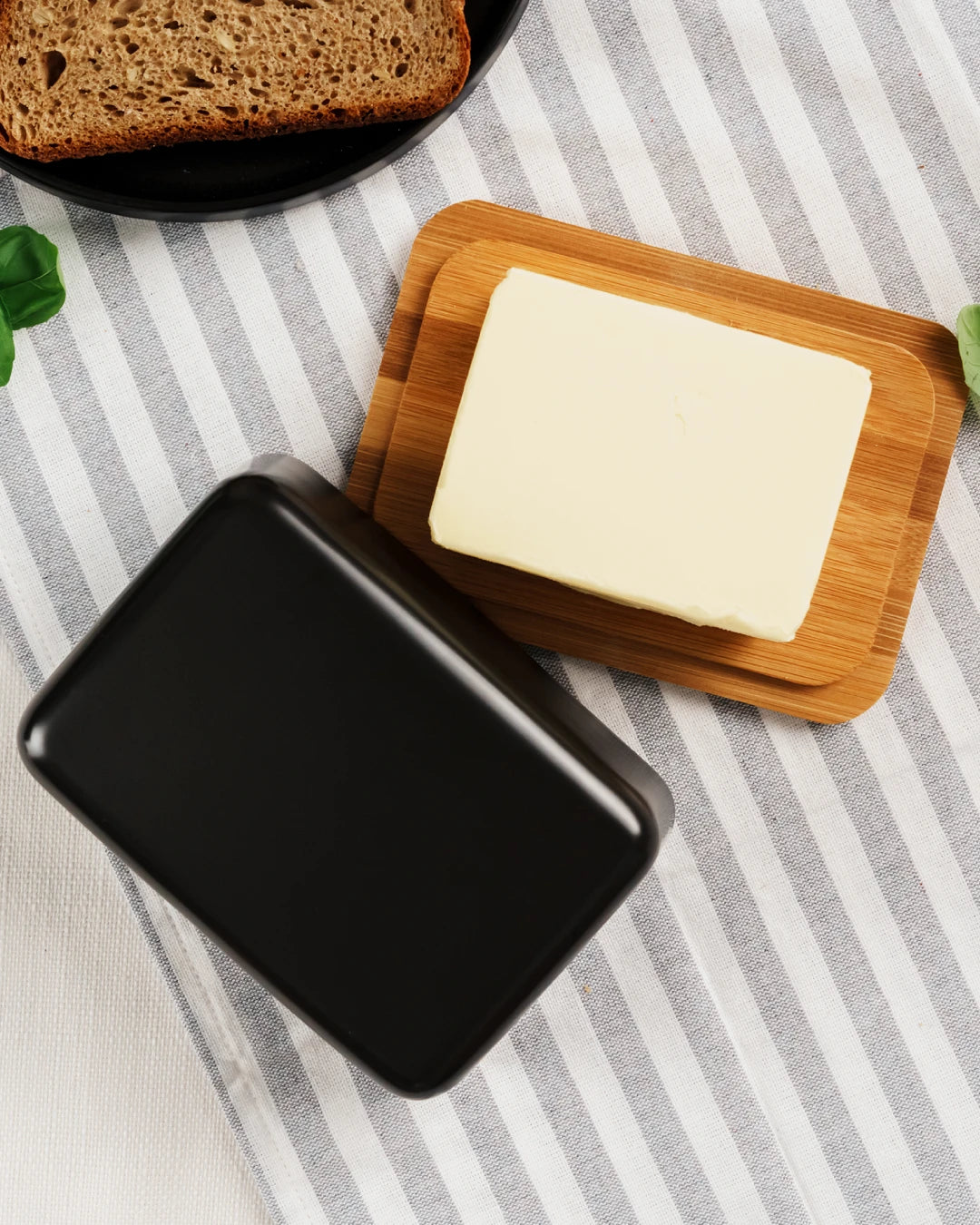Butterdose mit Bambusdeckel