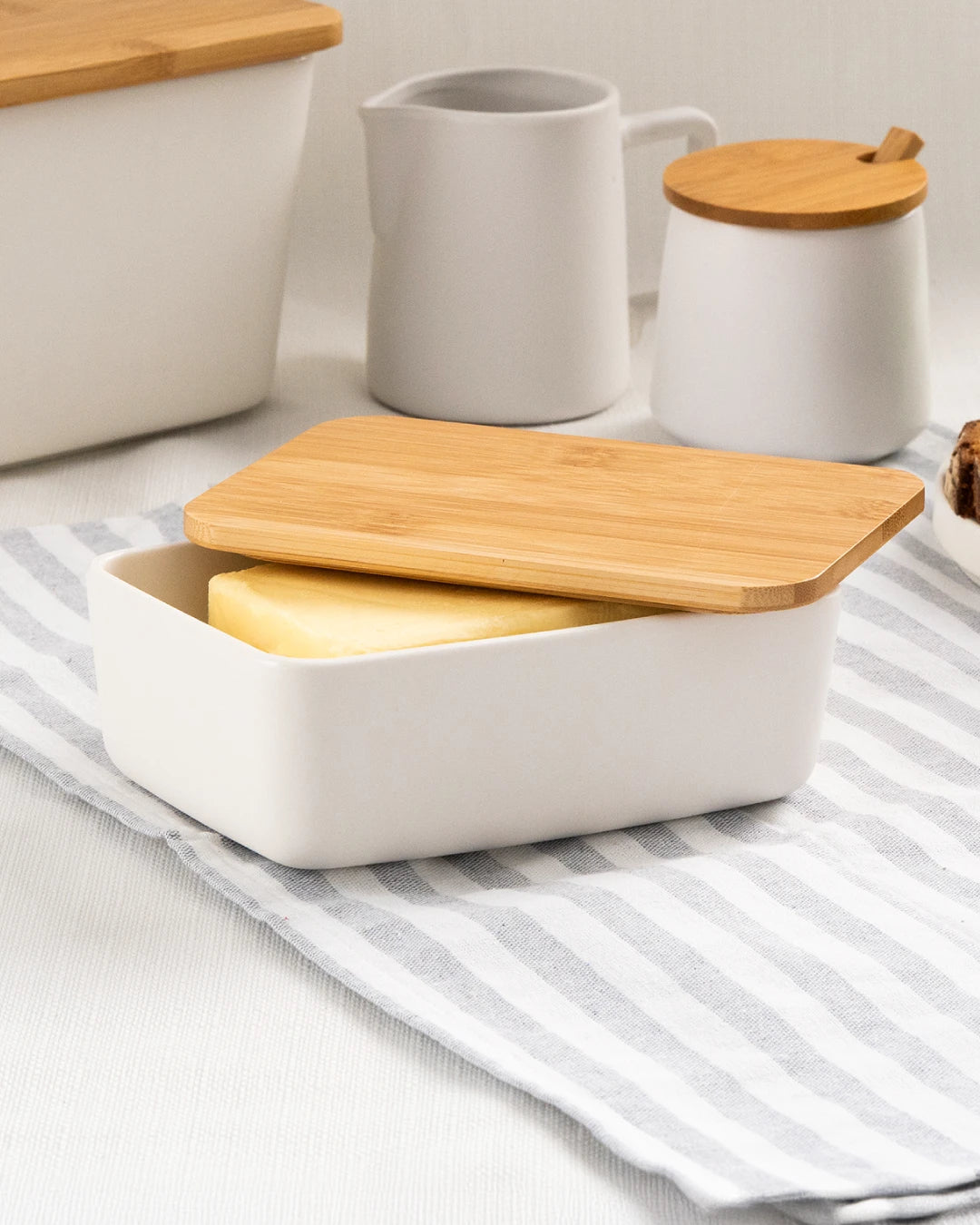 Butterdose mit Bambusdeckel