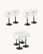 Cocktail-Set : 4 Gin- & 4 Coupe-Gläser