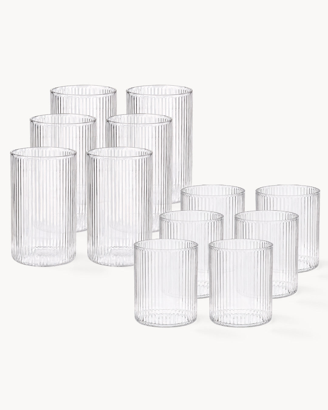 Gläser Senita 12er Set 280 ml und 430 ml