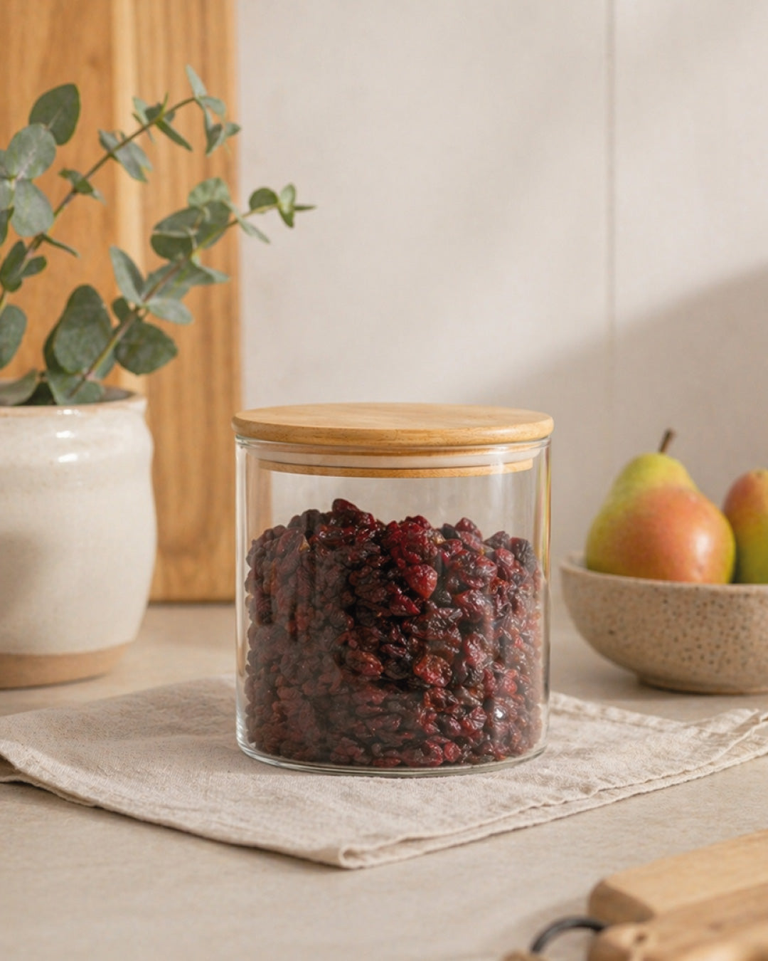 Vorratsglas mit Holzdeckel 650 ml