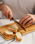 Brotbox Keramik mit Bambusdeckel