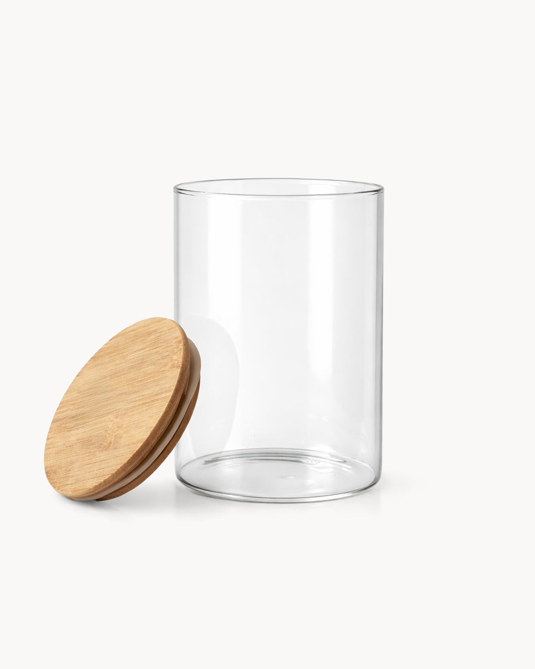 Vorratsglas mit Holzdeckel 1000 ml