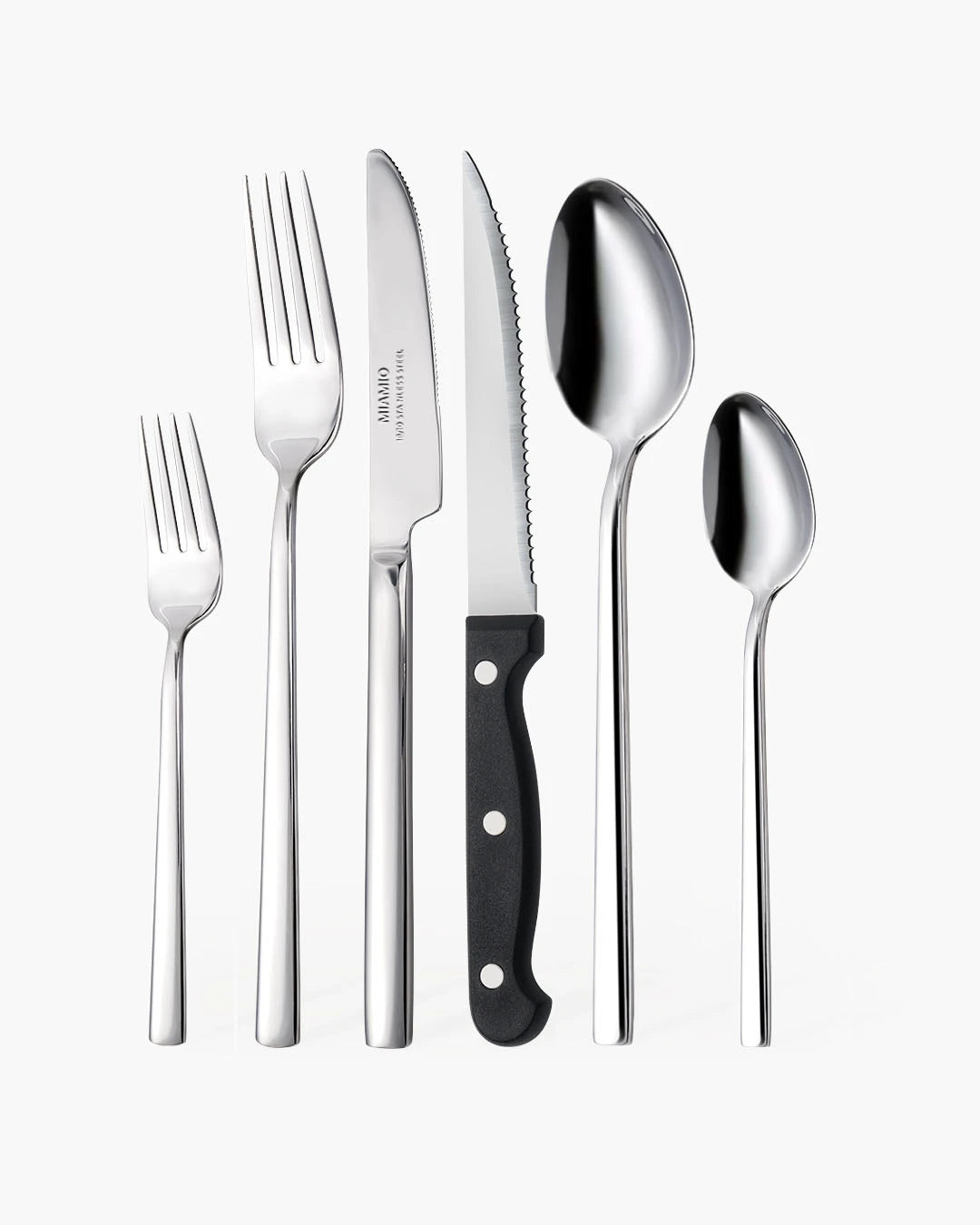 Besteckset Silber aus Edelstahl 18/10
