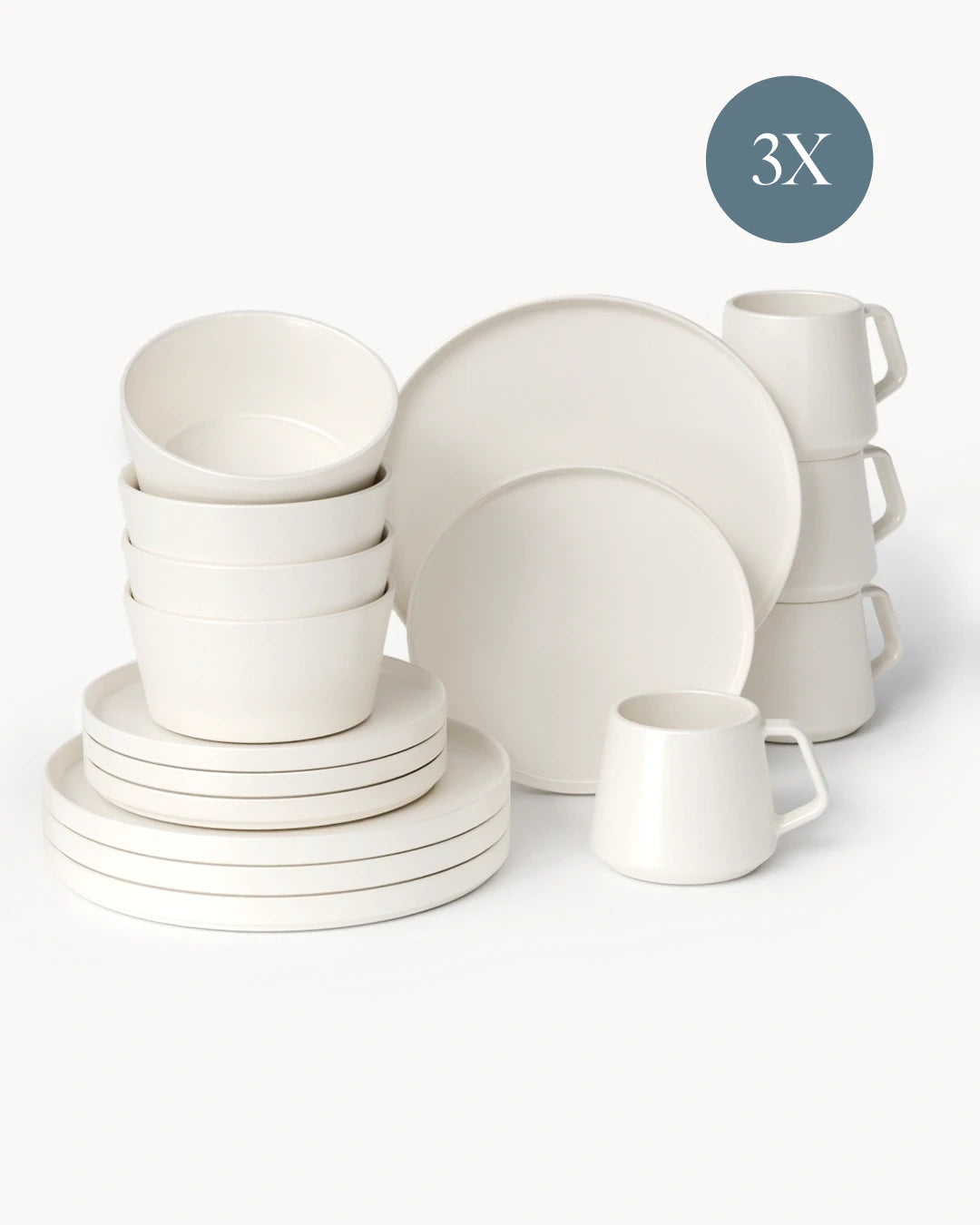 Geschirrset Luxe 48 teilig für 12 Personen