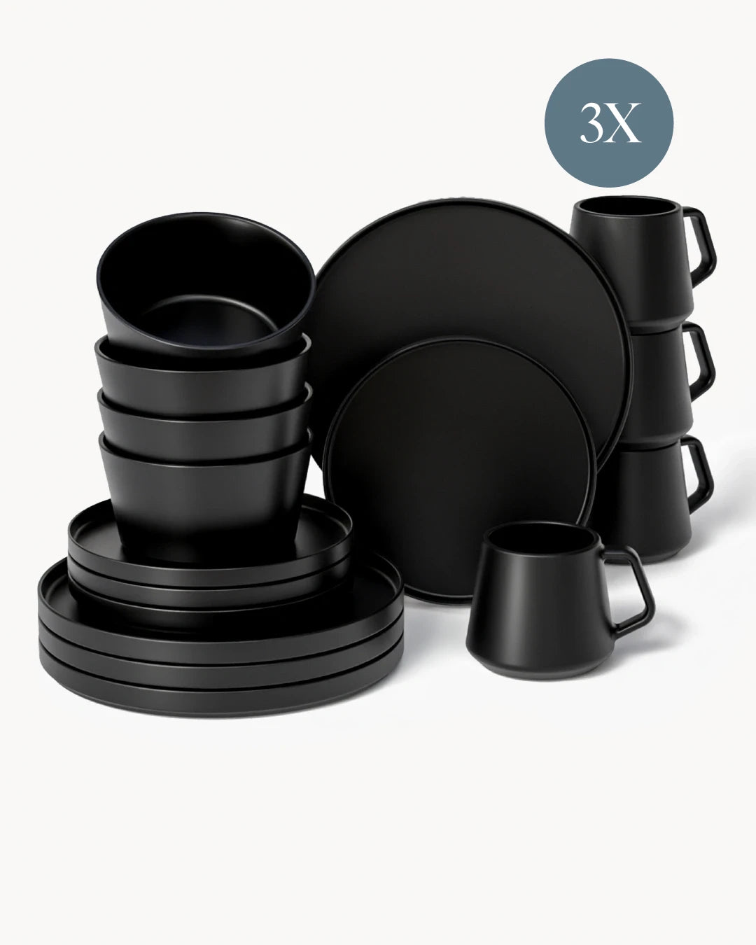 Geschirrset Luxe 48 teilig für 12 Personen