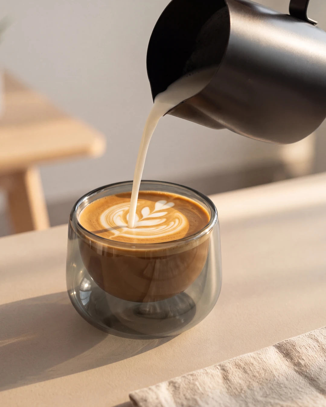 Doppelwandige Cappuccinogläser 2er Set Lagoa 180 ml