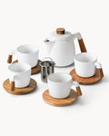 Miamio Teekannen Set Keramik mit 4 Tassen fur 4 Personen 1000ml