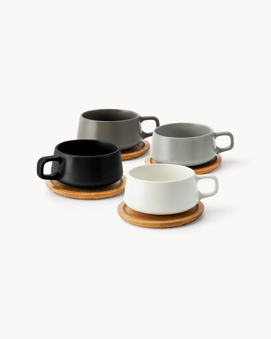 Cappuccinotassen Luxe 4er Set 320 ml